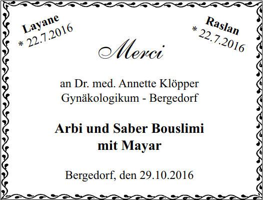 Bergedorfer Zeitung 29.10.2016 Danke