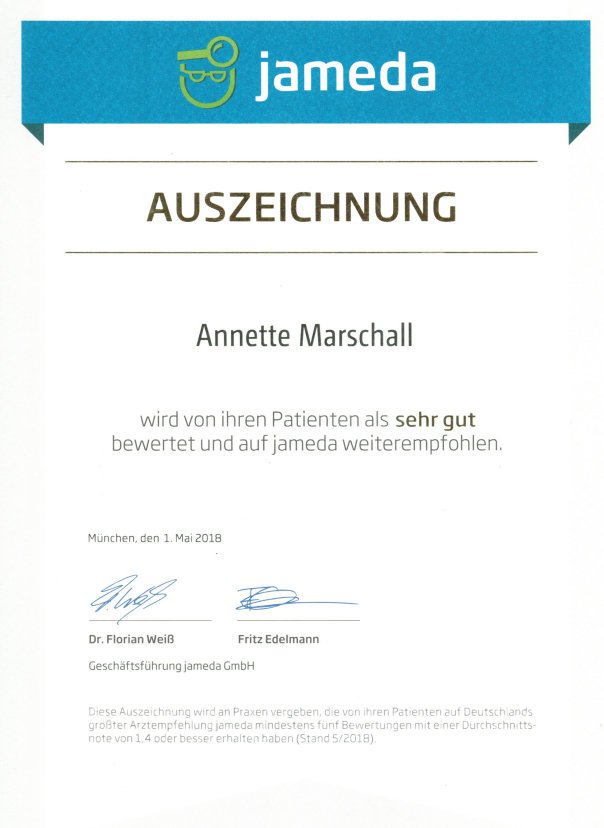 Jameda Auszeichung