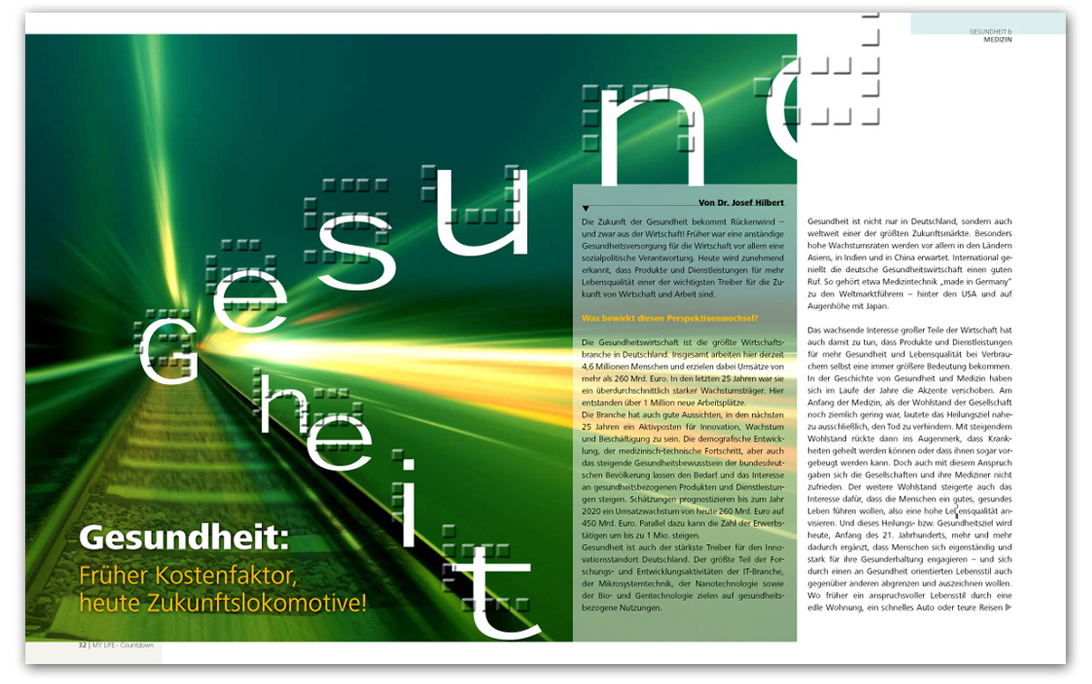 Innenseite Jubiläumsmagazin