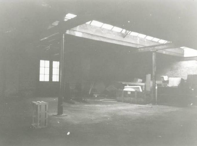 Foto uit de jaren twintig, waarop de oorspronkelijke lichtstraat zichtbaar is. 