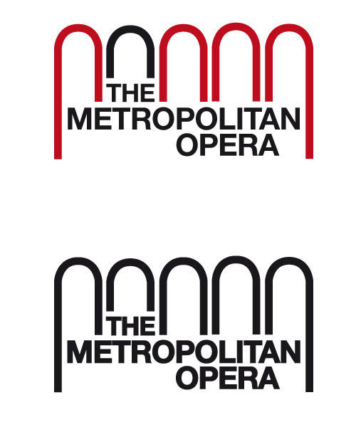 Logo type pour le Metropolitan Opera.