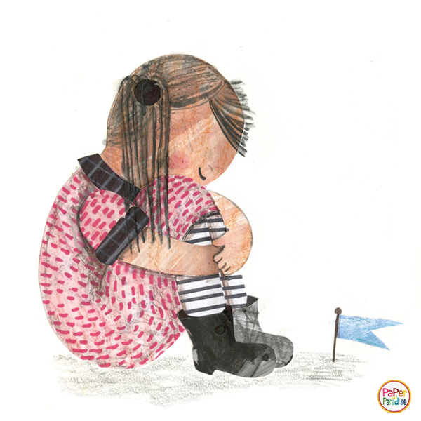 Being sad, 2021. Made as assignment for MATS childrensbook illustration course