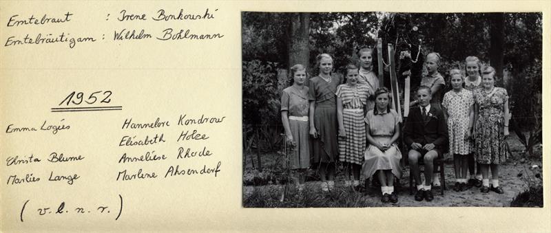 Kindererntepaar Irene Bonkowski und Wilhelm Bohlmann
