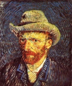 Espressionismo: Vincent van Gogh, "Autoritratto", 1887, olio su tela.