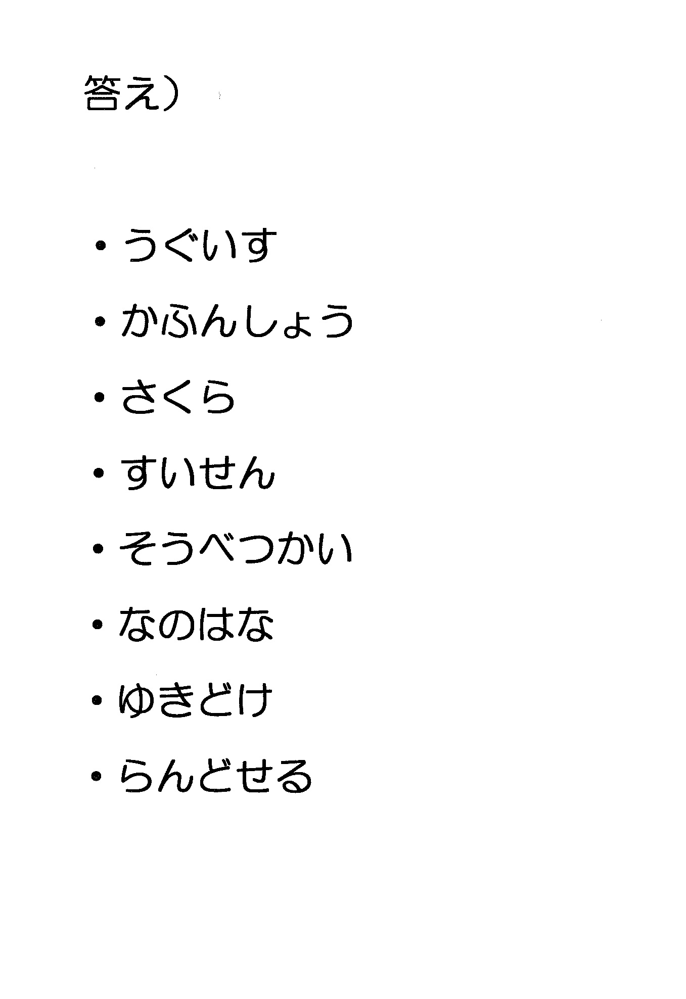 No 12 今日の脳トレ 訪れた春を感じて下さい 上越頸城福祉会しおさいの里