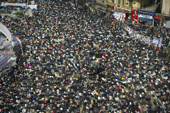 Pro-democracy protesters in Tahrir Square have vowed to take the protests to a 'last and final stage' [AFP]