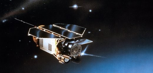 The research satellite Rosat, seen here in a computerized reprodution, crashed to Earth last October.