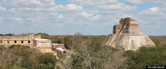 This undated image shows the Uxmal Mayan ruins. New research suggests trade patterns in Maya history could have played key role in Maya collapse.