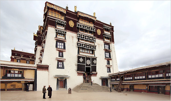 Adrian Bradshaw/European Pressphoto Agency At the Po tala Palace in Lhasa, the Tibetan capital, images of the exiled Dalai Lama have been banned.