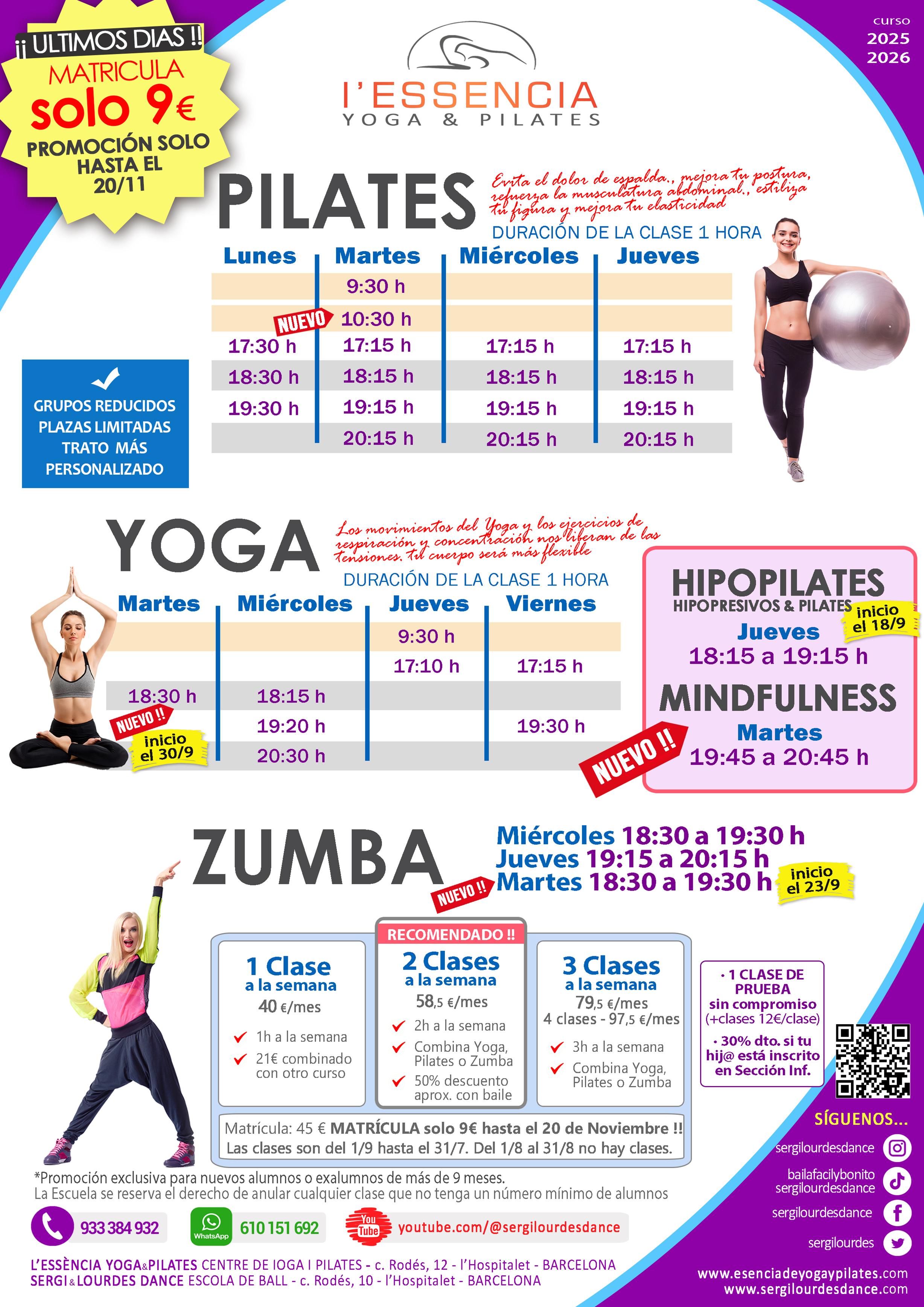 YOGA, PILATES, ZUMBA Sergi & Lourdes Dance Escuela de Baile