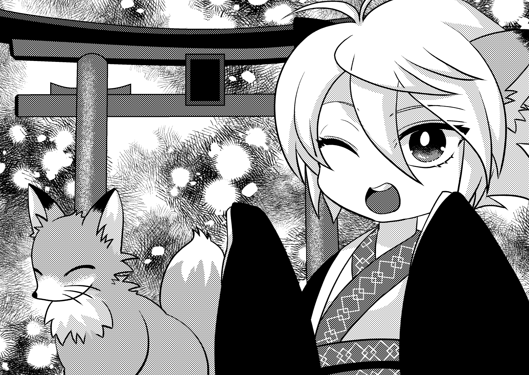 お稲荷様（キツネ）とお犬様（狼）