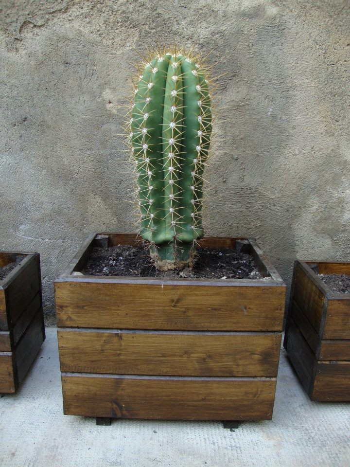 MACETAS DE MADERA - jardineras de madera