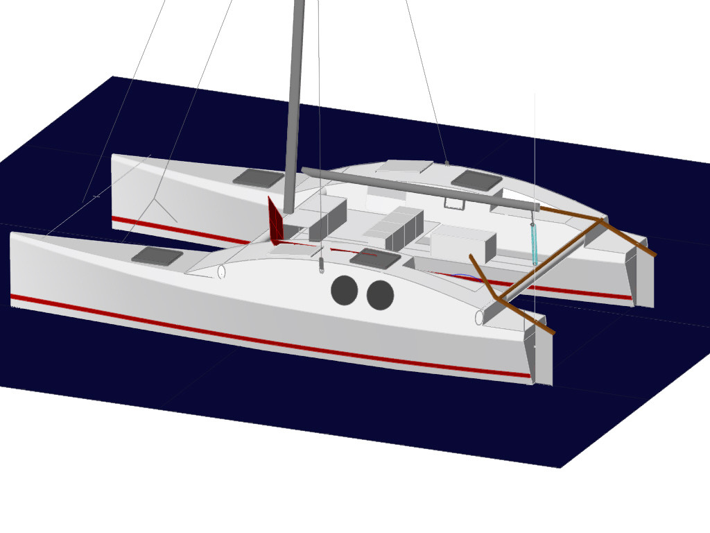 catamaran 8m contreplaqué-époxy en projet - eh