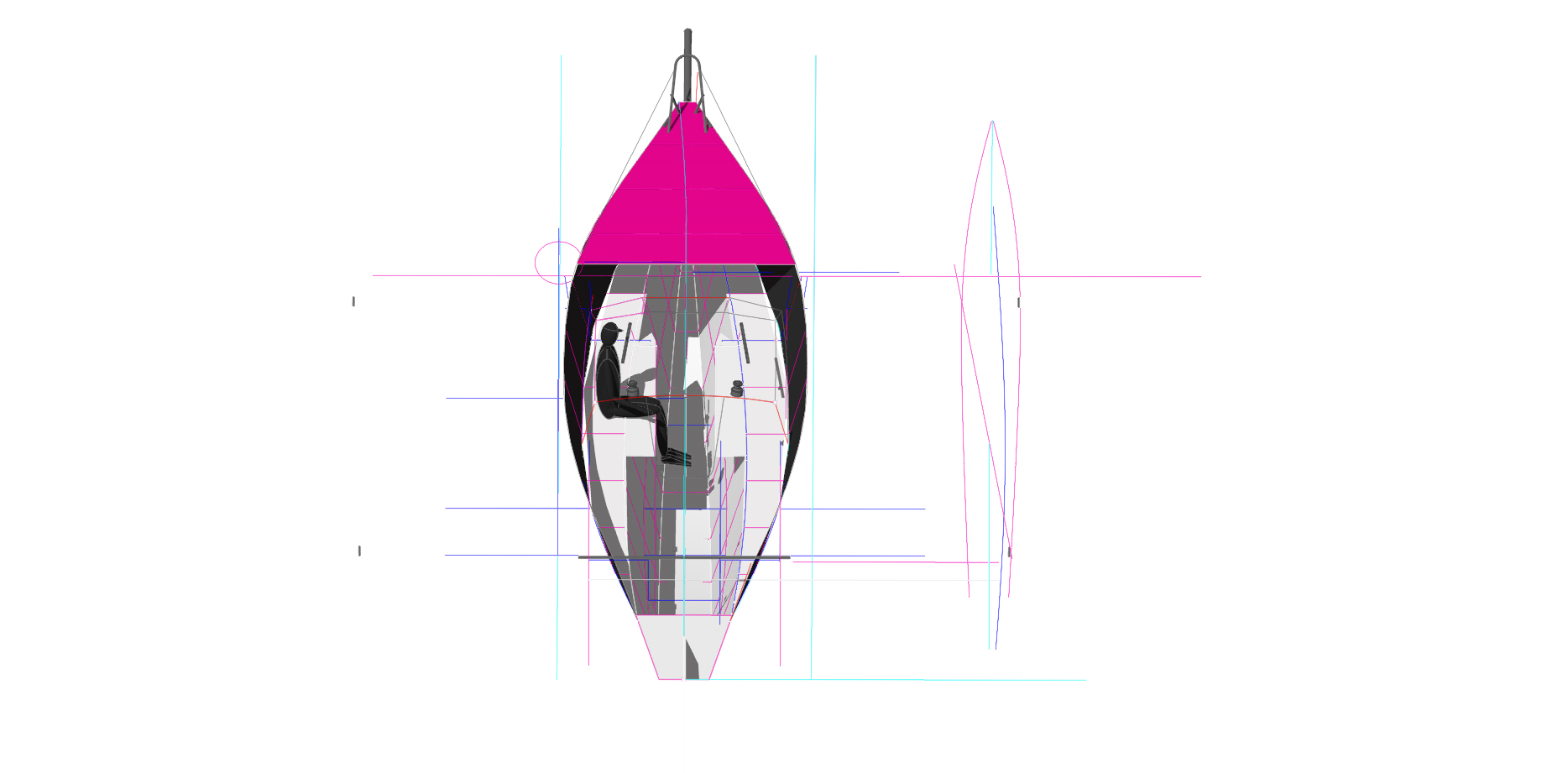Divinité 8.50m Trimaran arrangement 