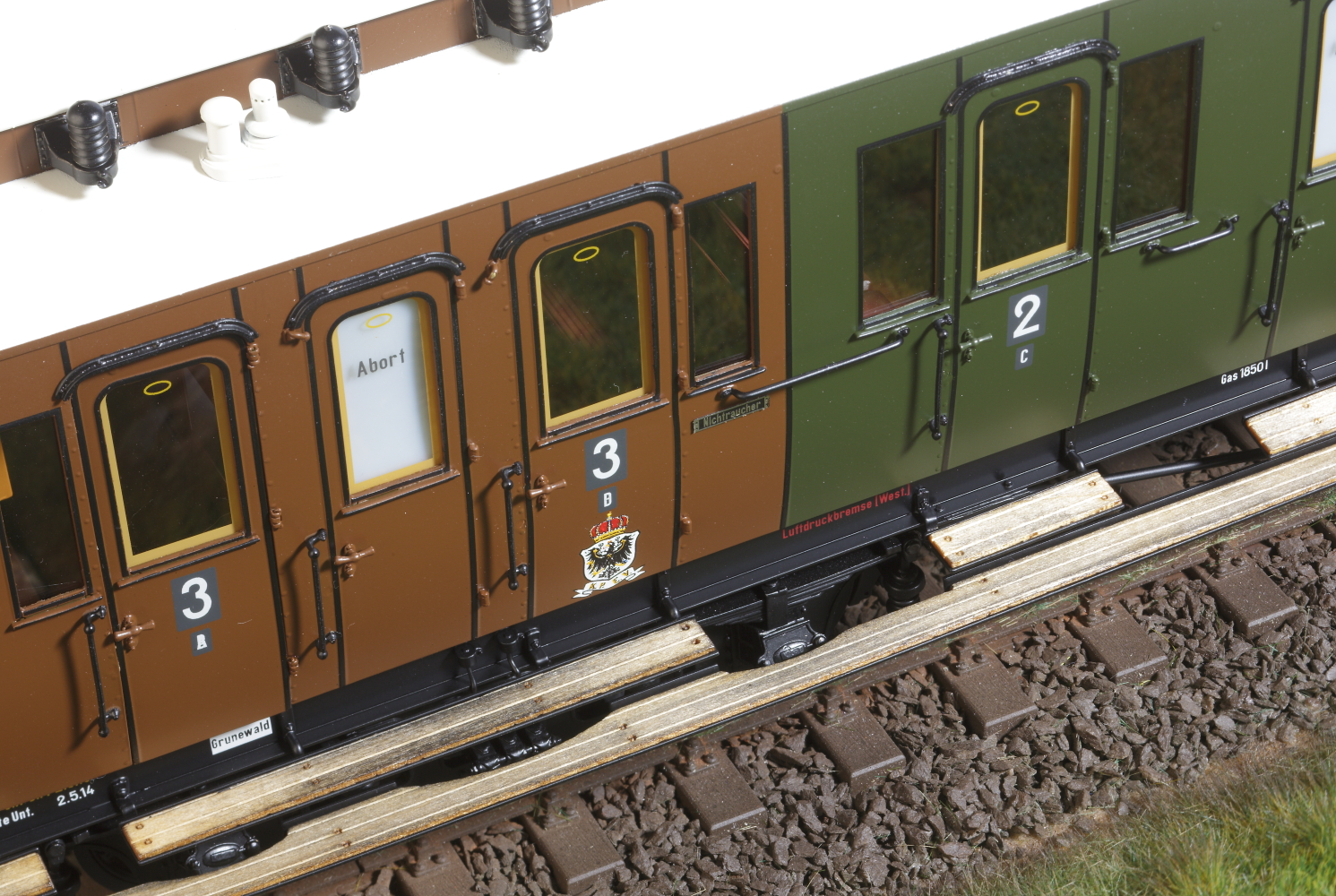 Spur 1 preußischer Abteilwagen  (Handmuster)