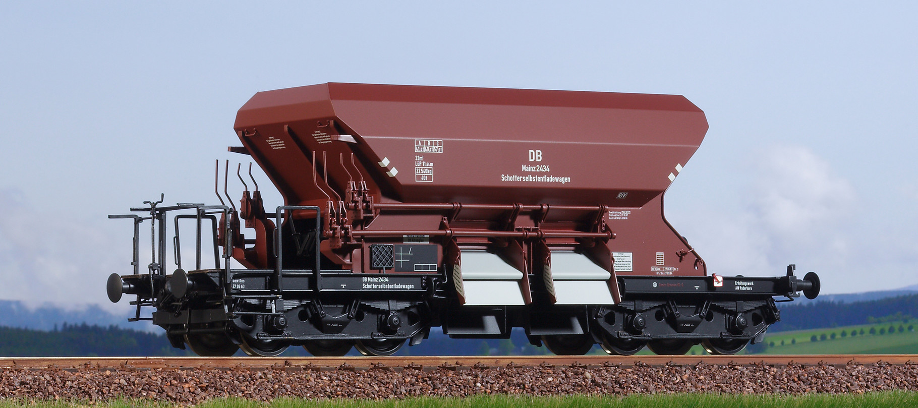 Spur 0, DB Dienstschotterwagen, Wuppertal 2541, Epoche III