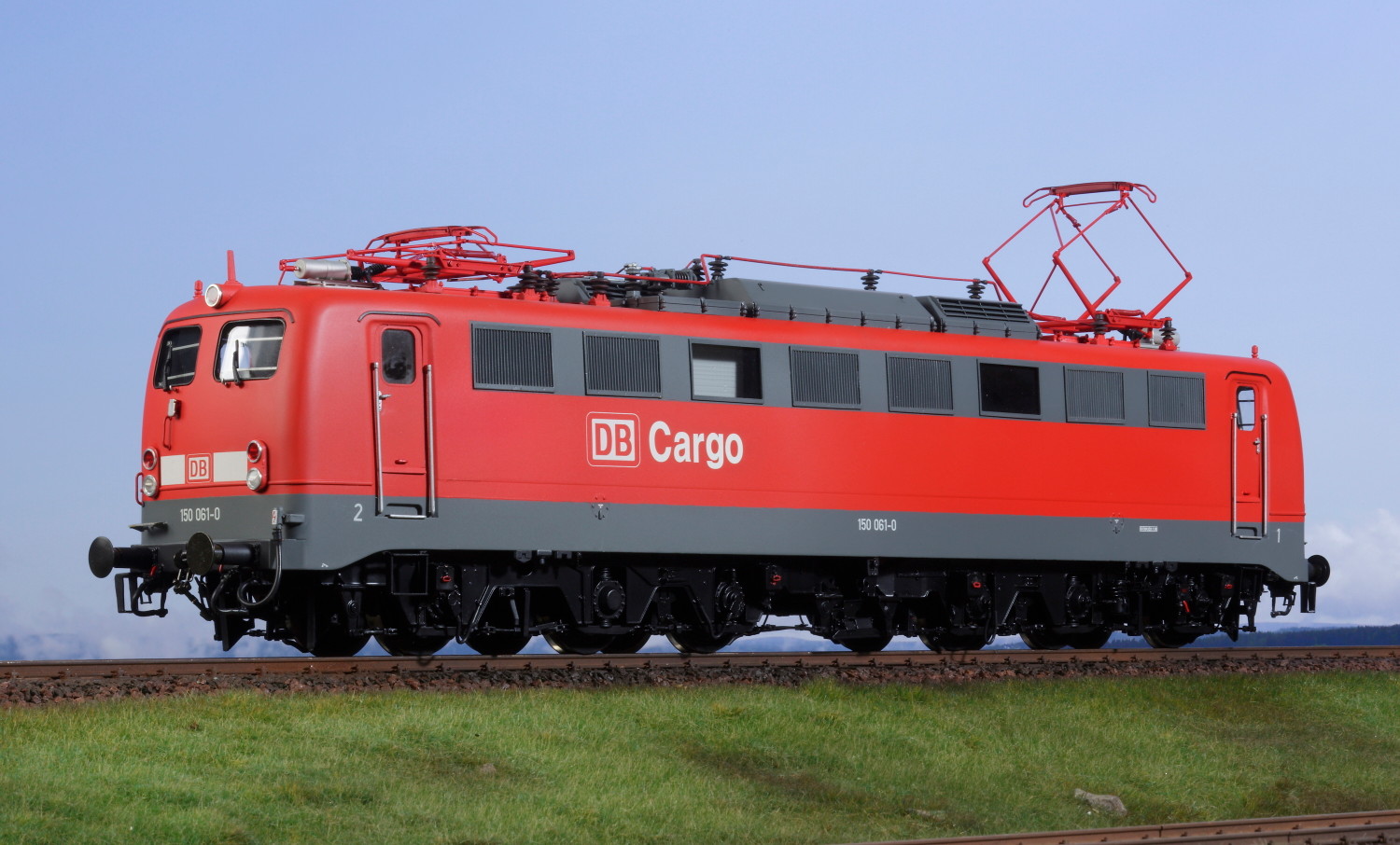 Spur 1 Lokomotive 150 061-0 DB AG verkehrsrot Epoche V mit Doppellampe 