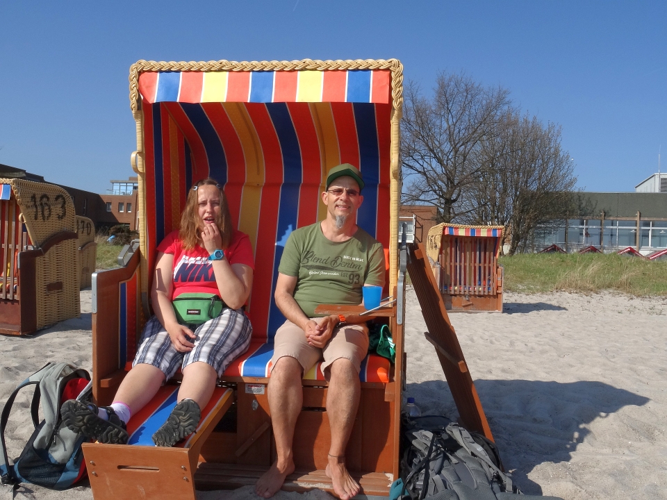 Paar im Strandkorb Eckernförde 