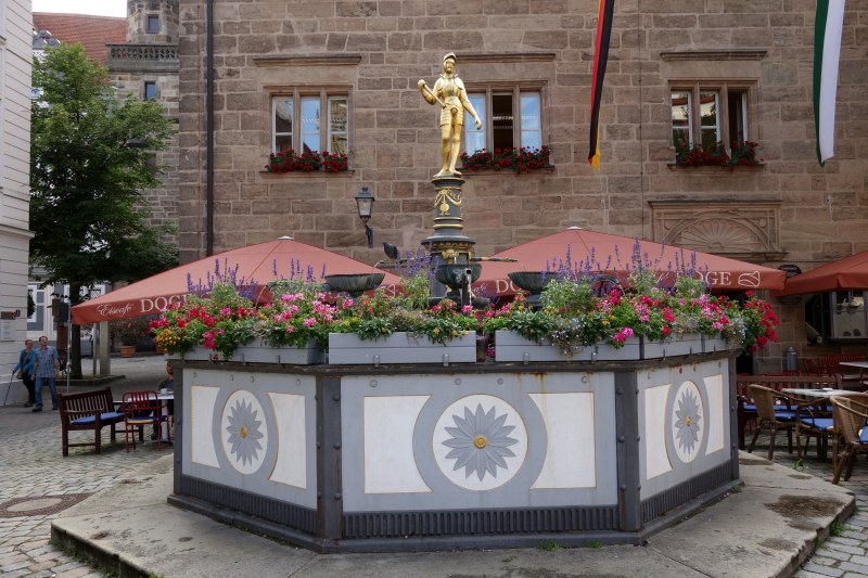 Marktbrunnen in Ansbach.