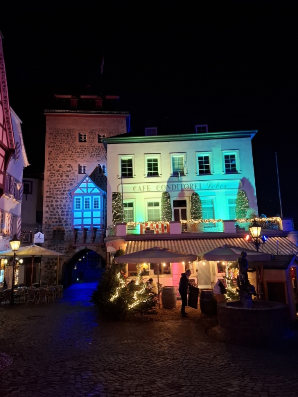Beleuchtung Burgplatz Altstadt Linz am Rhein 2025