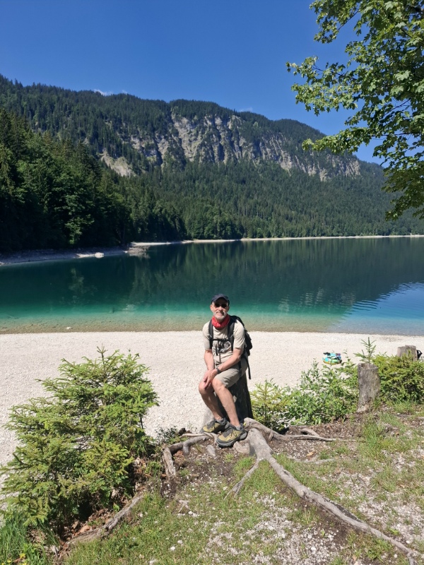 Mann am Eibsee