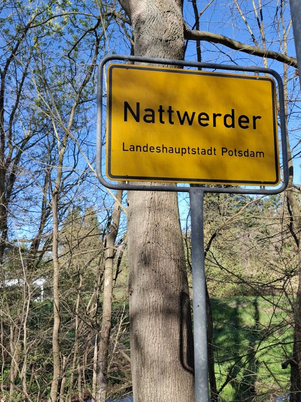 Schild Nattwerder 