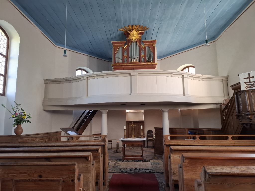 Innenansicht Dorfkirche Nattwerder 