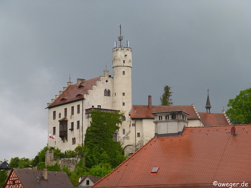 Blick zur Burg Gößweinstein.