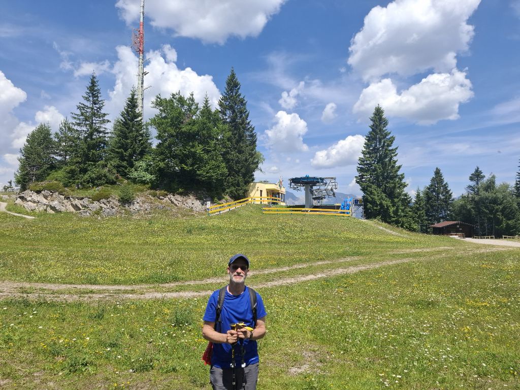 Mann auf dem Gschwandkopf