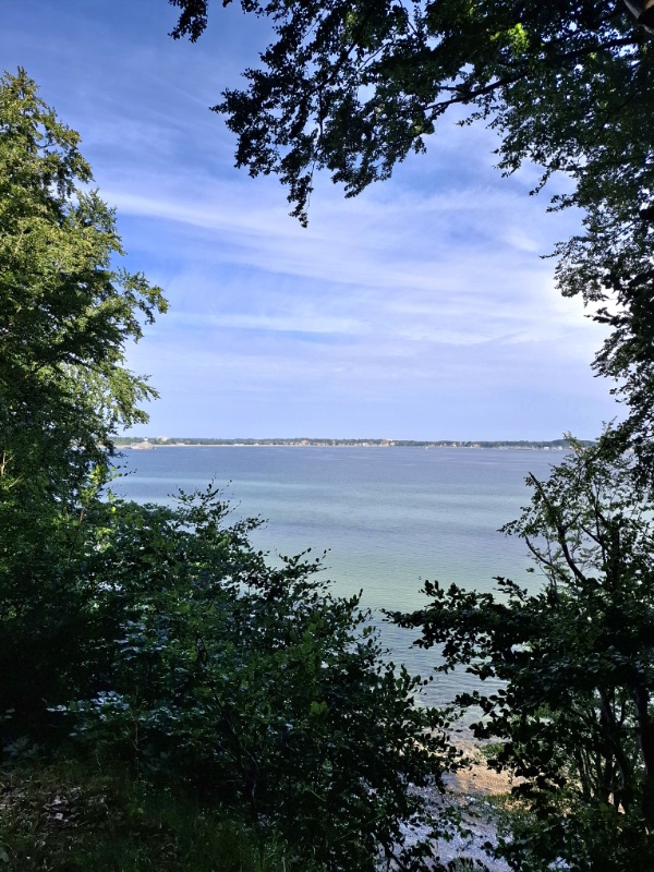 Blick von der Steilküste auf die Ostsee in Eckernförde 