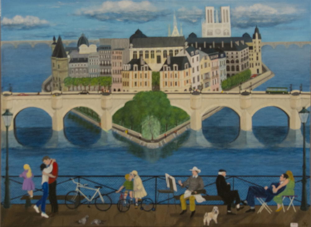 René Sitterlin Evocation des ponts de Paris