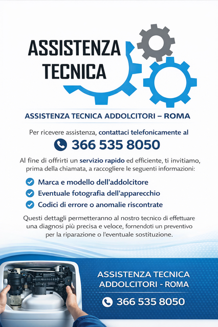 RIPARAZIONE ADDOLCITORE