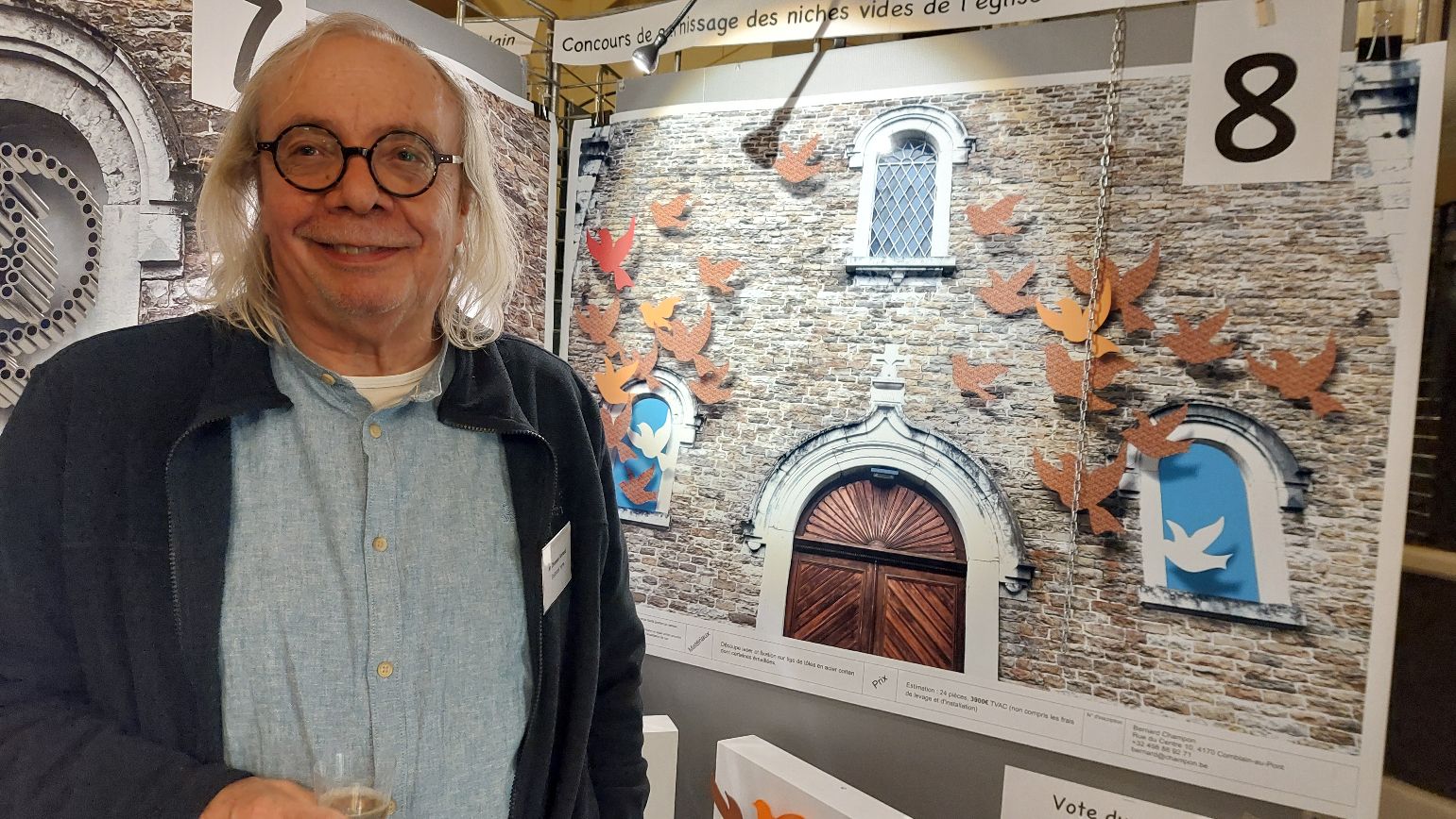 Exposition des œuvres du concours de garnissage des niches vides de l'église
