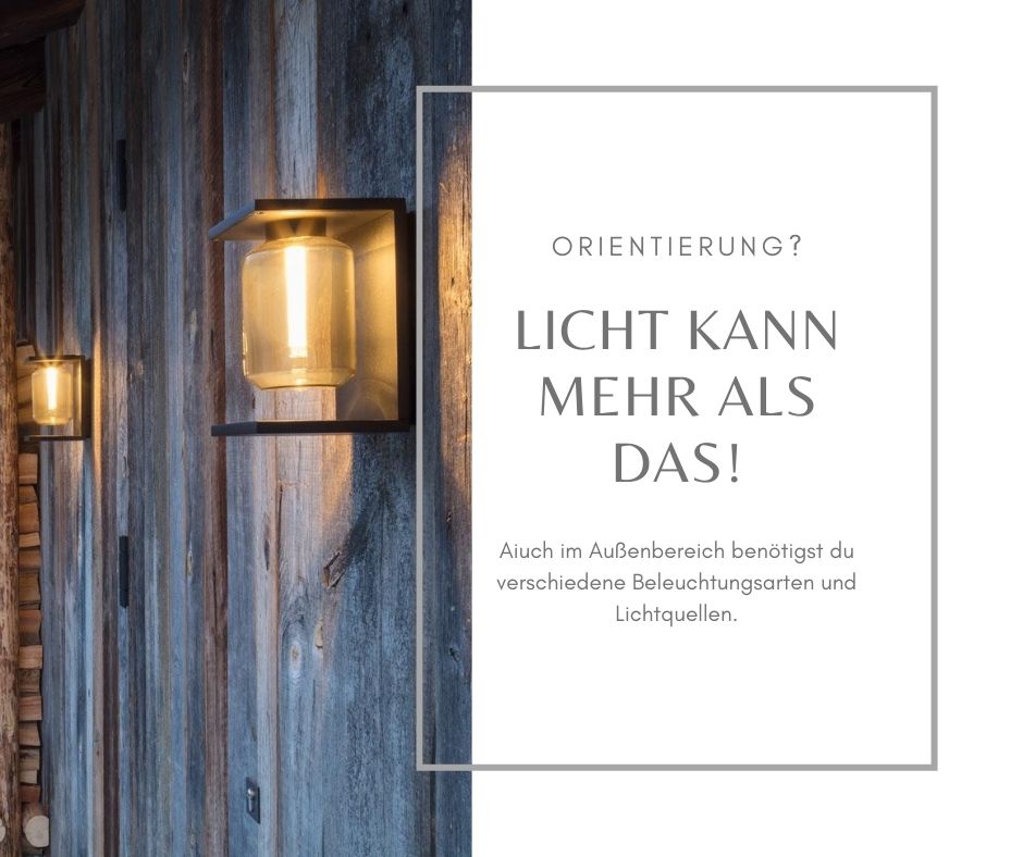 Outdoor Beleuchtung - Licht für die Fassade und den Garten