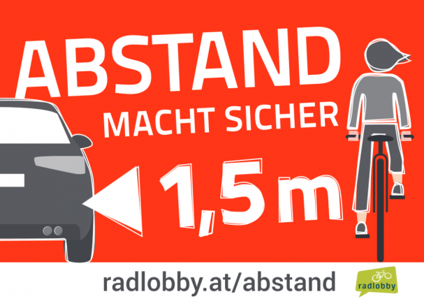 Radlobby: Abstand macht sicher