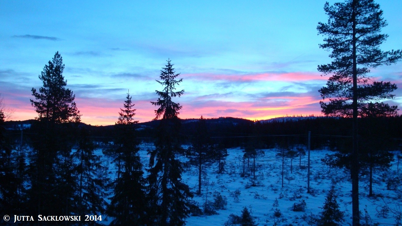 Morgenrot über Langmyra