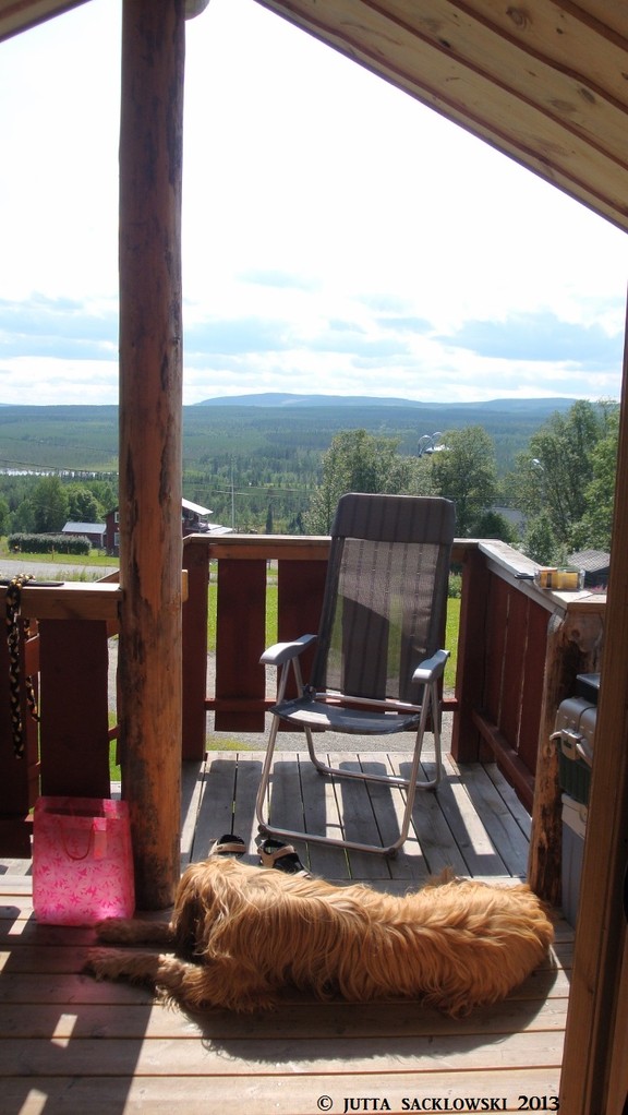 Aussicht über Jämtland von unserer Hütte