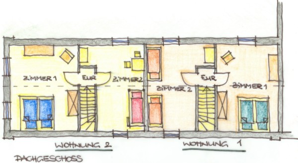 Grundriss der Ferienwohnung