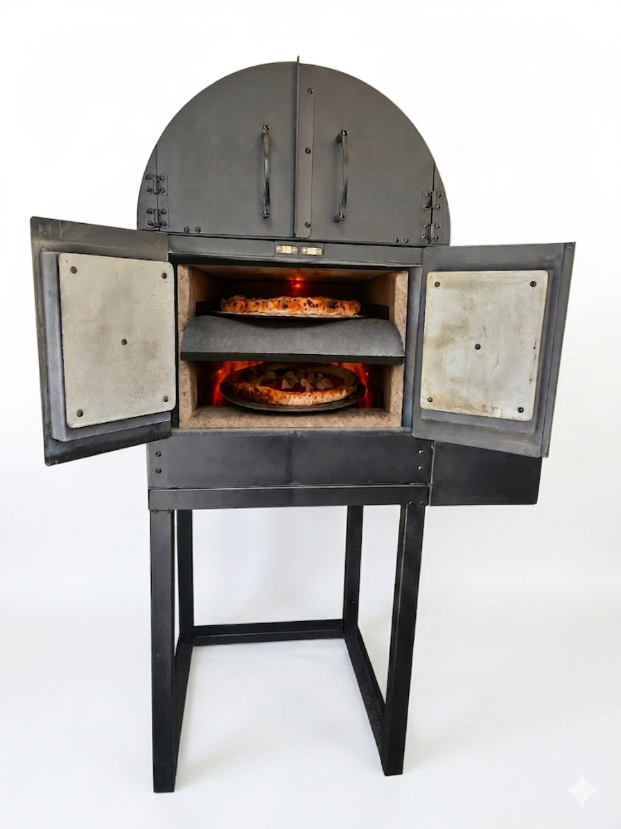 ペレット燃料で焼く業務用　本格石窯のピザ窯　KIYAKI 最高温度600℃の本格石窯 - 業務用ペレットピザ窯KIYAKI｜六晃
