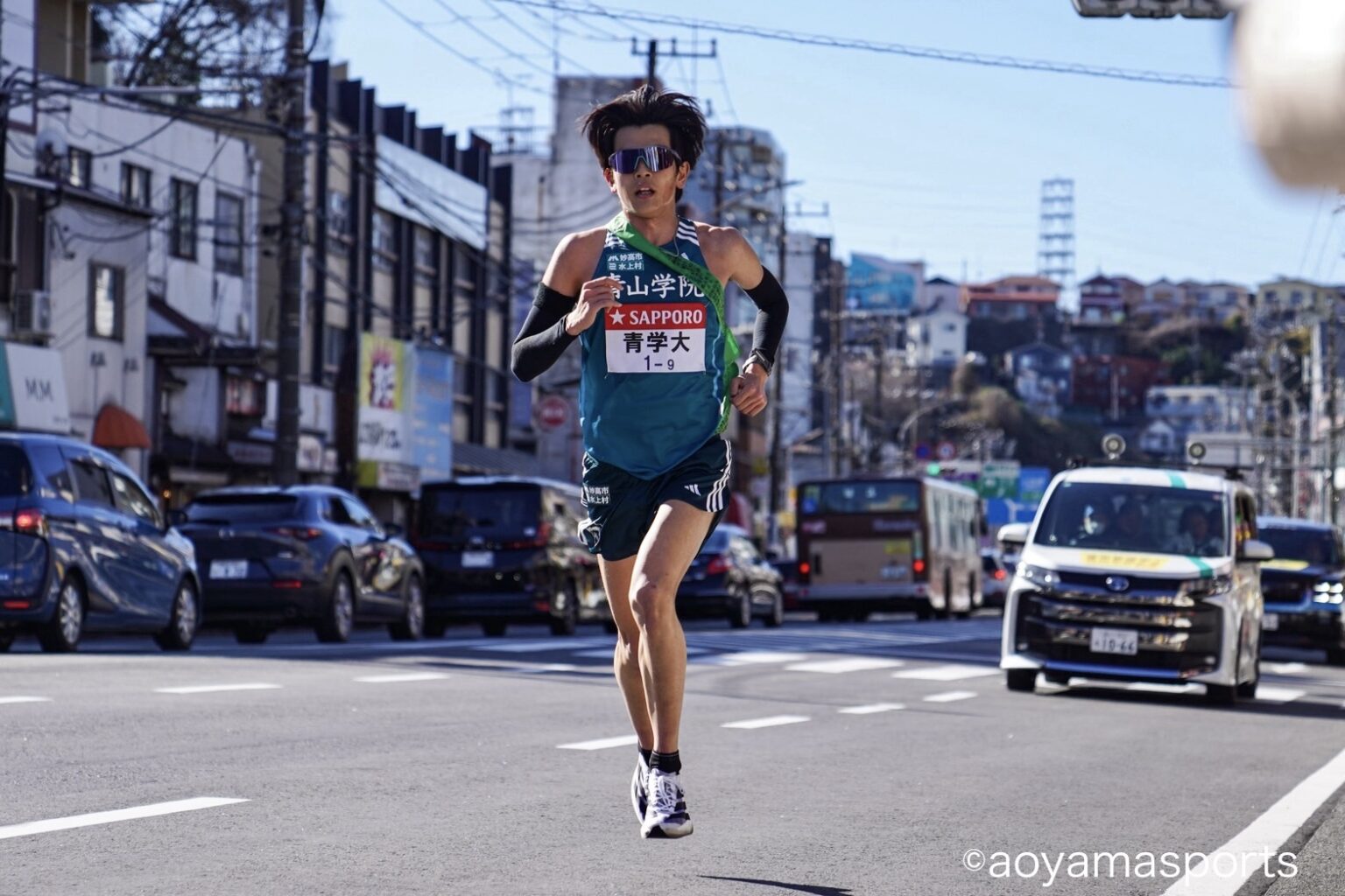 9区 復路のエース区間、歴代3位の好タイムで区間賞を獲得した佐藤有一選手。