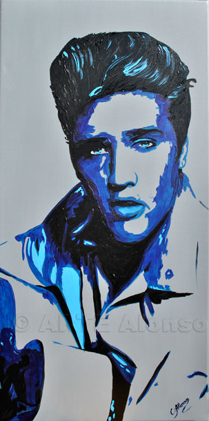 Elvis (2011), 100 x 50 cm,  Acryl auf Leinwand