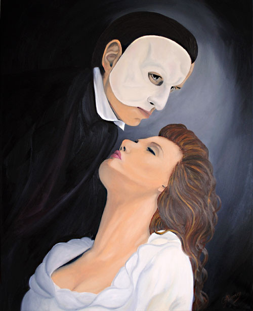 Phantom der Oper (2010), 100 x 80 cm, Öl auf Leinwand