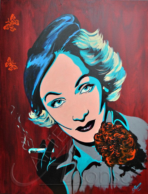 Marlene (2012), 100 x 80 cm, Acryl auf Leinwand