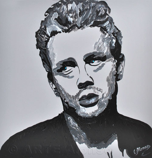 Jeames Dean, (2011), 50 x 50 cm, Acryl Polystyrolplatte