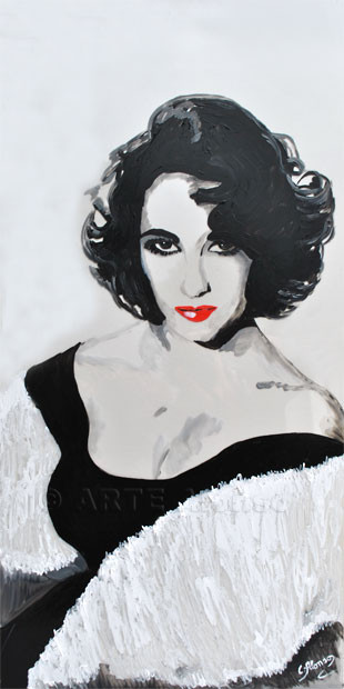Liz (2011) 100 x 50 cm,  Acryl auf Plexiglas