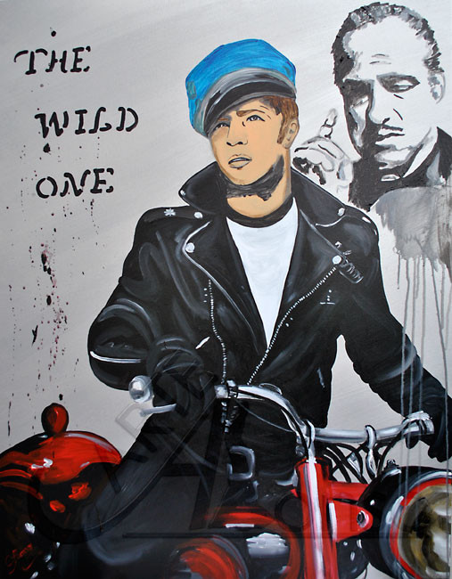 THE WILD ONE (2012), 100 x 80 cm, Acryl auf Leinwand