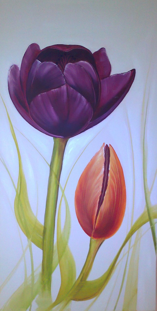 Tulpen / Tulips -  40 x 80 cm