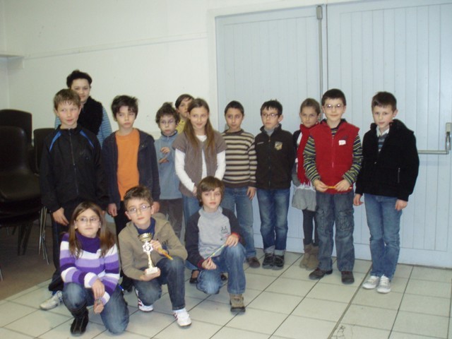 Championnat Scolaire à Périgueux, au 1er rang, Martin Eymery qualifié pour Fréjus.