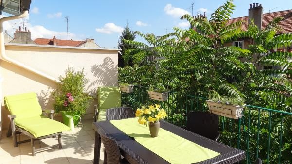 Gite Dijon Sur les Toits terrasse