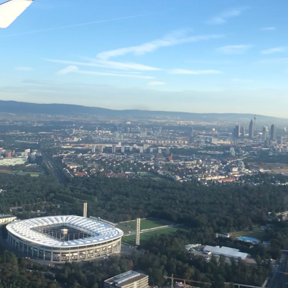 Anflug auf Frankfurt